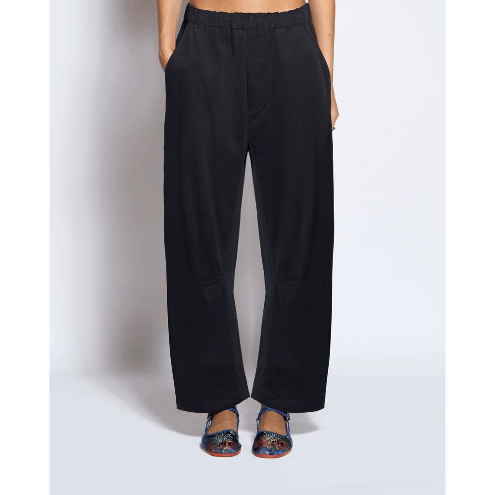 Roucha Navy Blue Lightweight Pull-On Darted Panch Pants Women's Size BB Medium